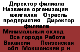 Директор филиала › Название организации ­ Zажигалка › Отрасль предприятия ­ Директор филиала › Минимальный оклад ­ 1 - Все города Работа » Вакансии   . Пензенская обл.,Мокшанский р-н